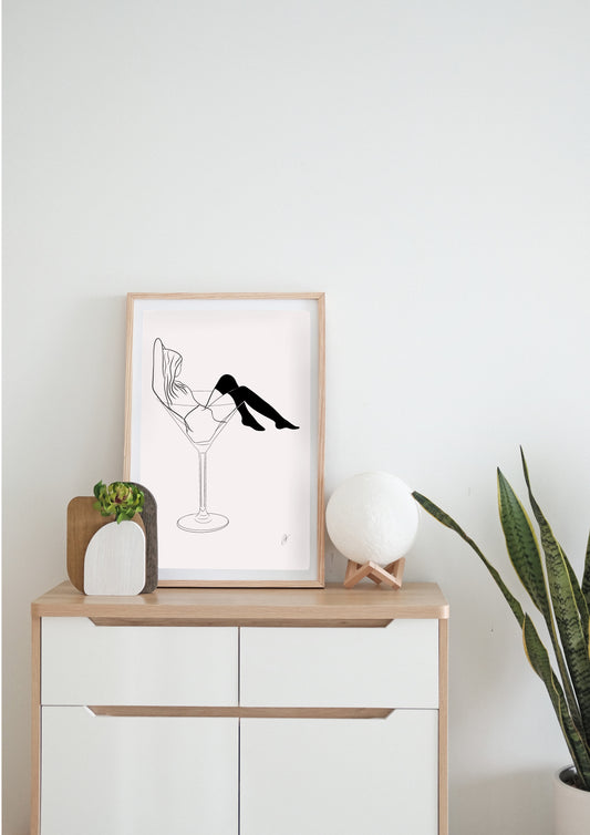 Not Stirred ~ Cocktail Art Dècor for Bar, Kitchen, Entertaining Digital